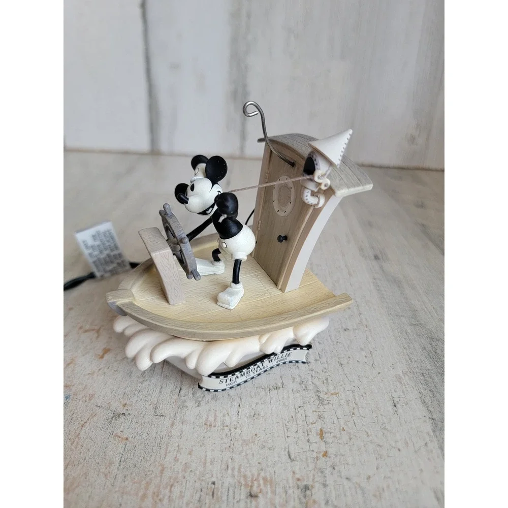 Hallmark vintage steam boat willie Mickey mouse ornament Xmas animated